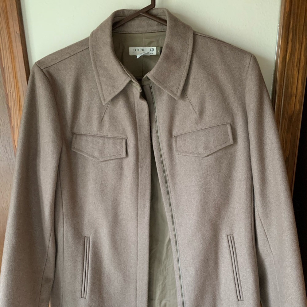 J Crew wool beige jacket